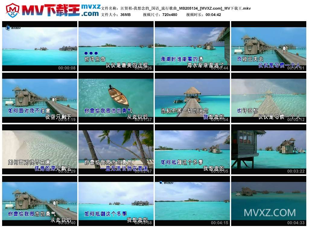 汪贤祖-我想念的_国语_流行歌曲_MB205134
